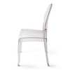 Atlas Commercial Products Sofia Stacking Chair with UV Protection Chair, Clear SC4CLR